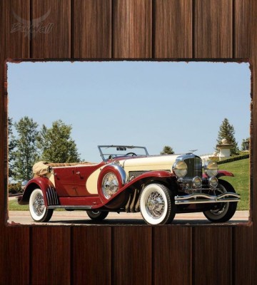 Металлическая табличка Duesenberg SJ Phaeton by LaGrande-Union City